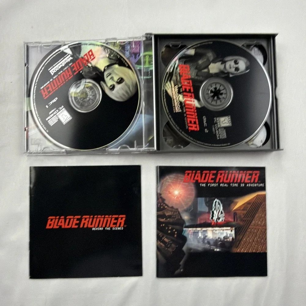Blade Runner PC Big Box 1997 Vintage Computer Game Westwood 4 Discs